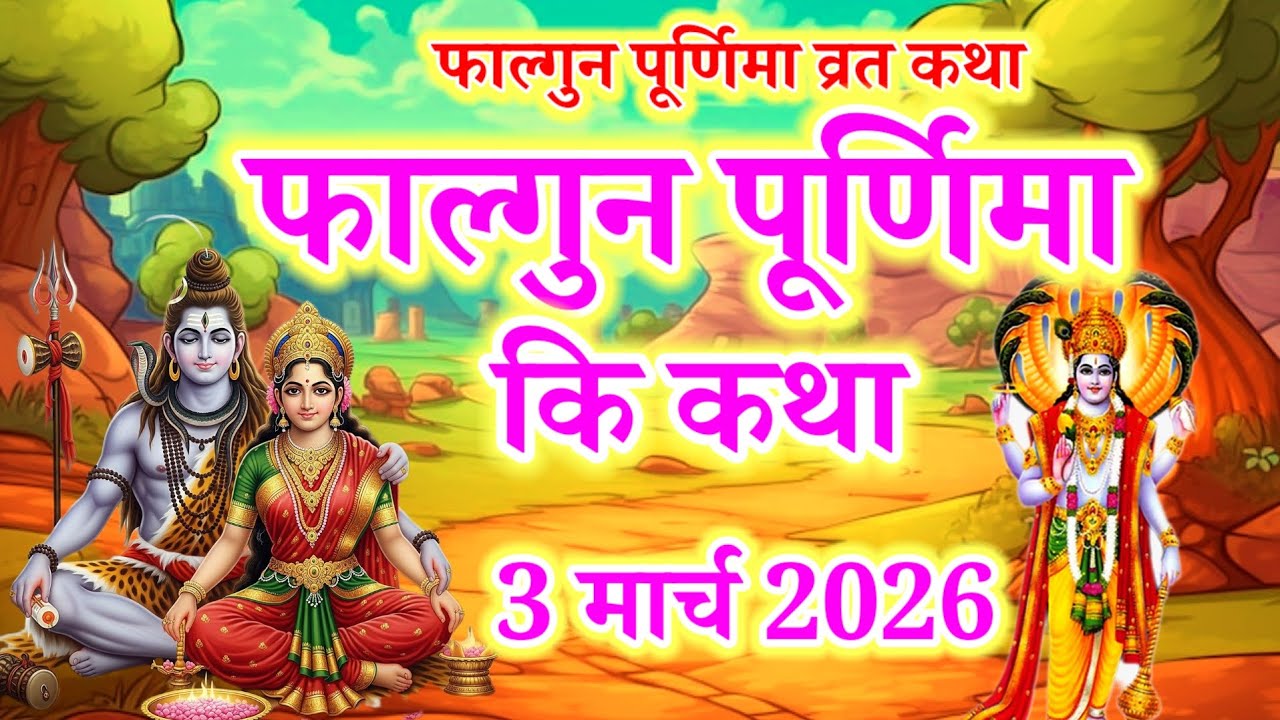 फाल्गुन पूर्णिमा कि कथा  | Purnima vrat katha  | falgun purnima ki katha | falgun purnima vrat katha
