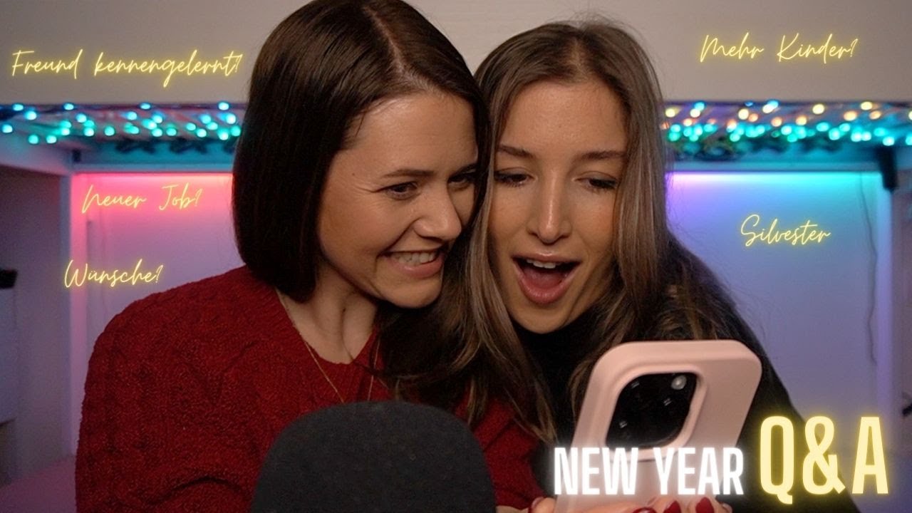ASMR NEW YEAR Q&A mit Bestie ♡✨ Entspannt Fragen beantworten (Deutsch/German)