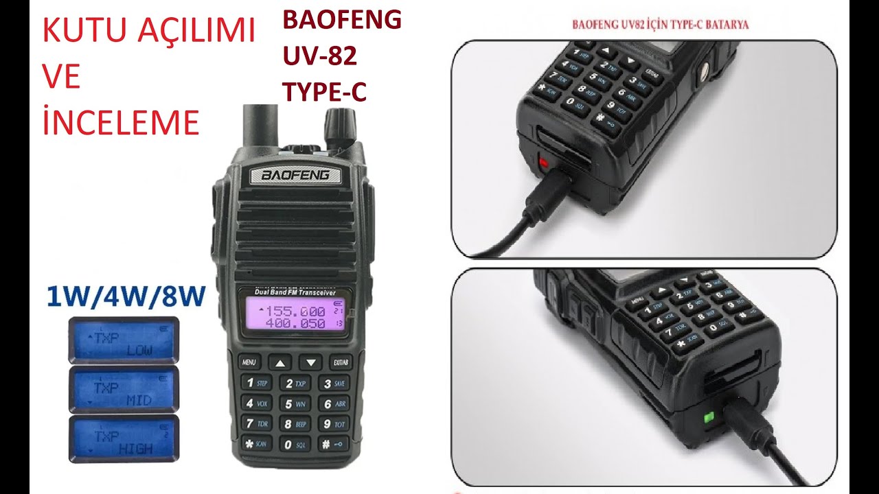BAOFENG UV-82 TYPE-C TELSİZ KUTU AÇILIMI VE İNCELEME
