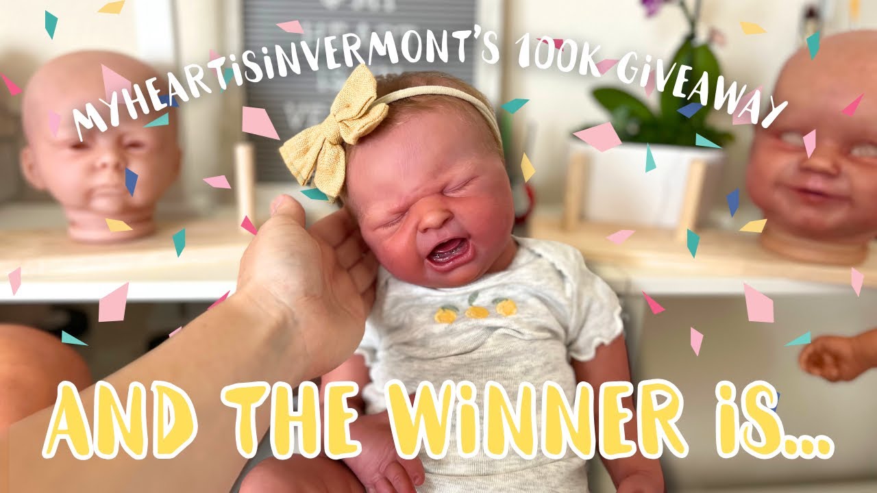 Announcing the WINNER of my 100k REBORN BABY DOLL GIVEAWAY!!! 🎉👏🏻✨