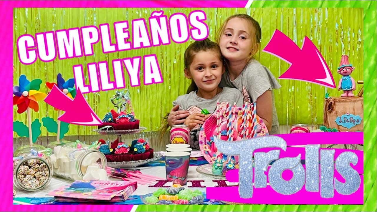 LE PREPARO A LILIYA LA MEJOR FIESTA SORPRESA DE CUMPLEAÑOS DE TROLLS | Familia Panda
