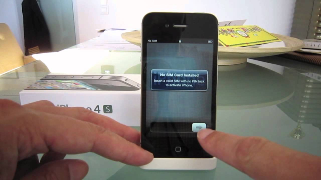 Inbetriebnahme iPhone 4S Teil 1