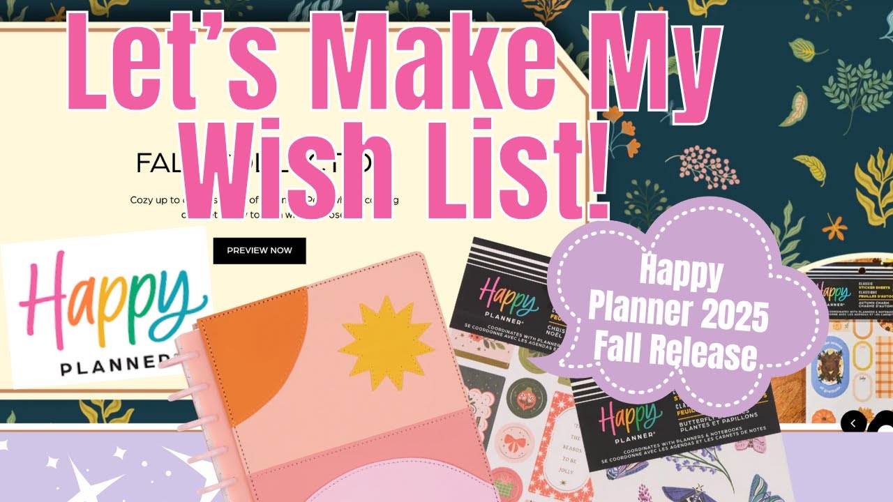 My Wish List for The Happy Planner Fall Release | What I Plan On Buying