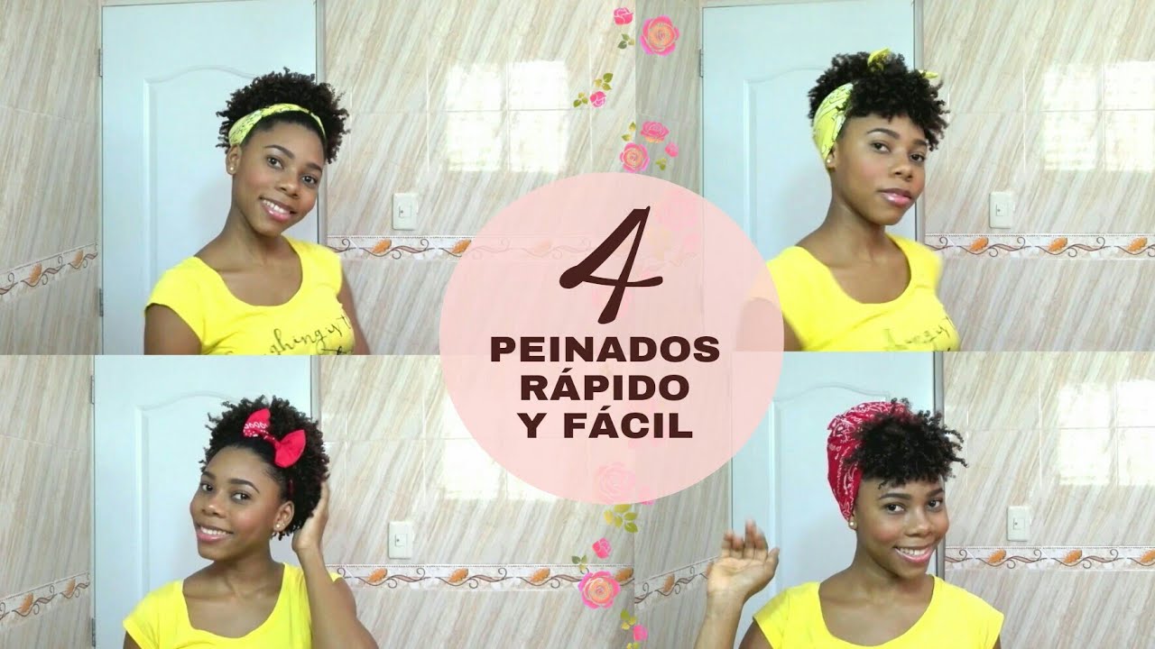 PEINADO PARA PELO CORTO / peinado con pañoleta |Afromery 🌸
