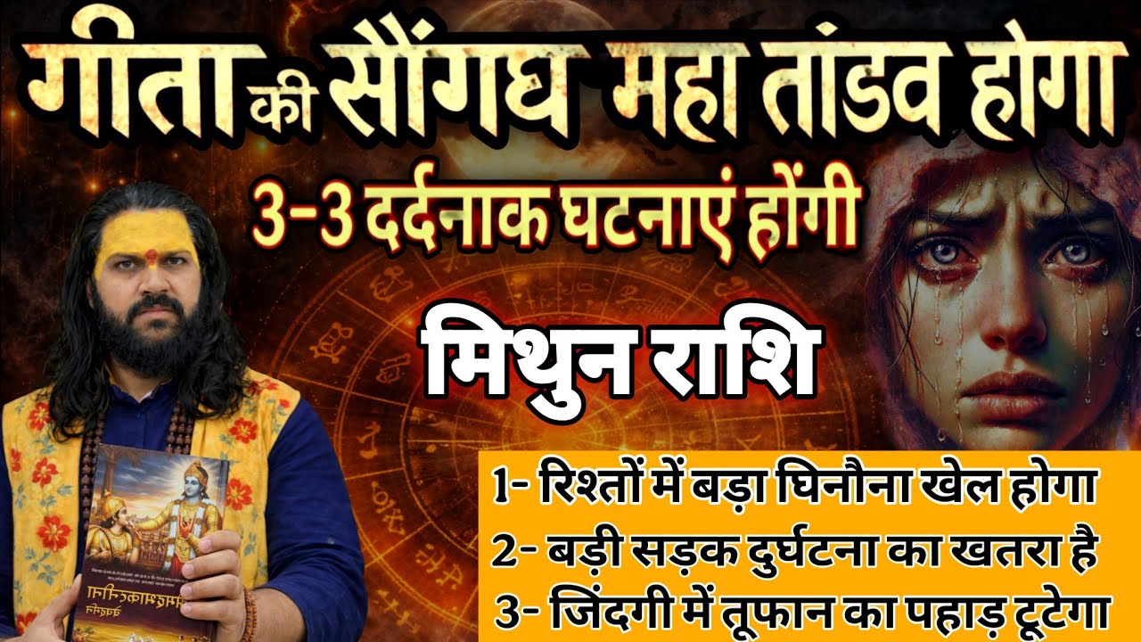 मिथुन राशि, 09,10,11 मार्च, गीता हाथ में लेकर कहता हूं यह तीन घटनाएं तुम्हारी दुनिया हिला देंगे