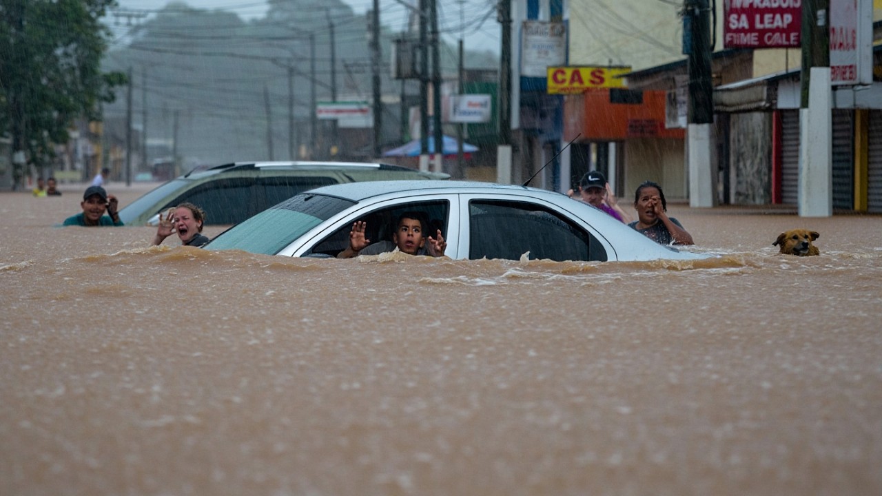 Maracaju DEBAIXO D'ÁGUA: chuva de 121mm em 40 minutos DESTRUIU a cidade!