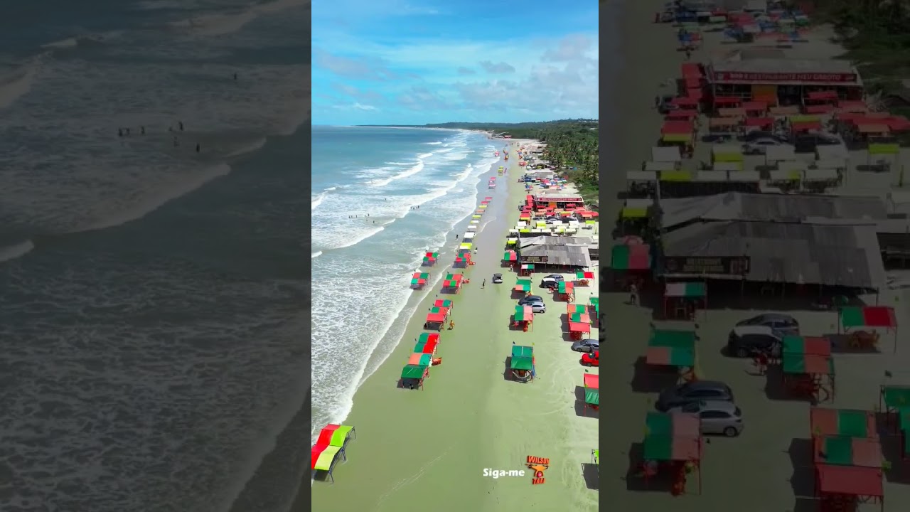 Praia de Ara&ccedil;agy em S&atilde;o Lu&iacute;s-Ma #drone #mini3pro #short