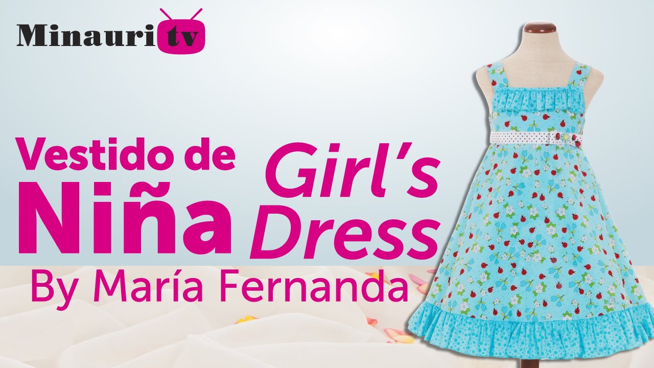 👗 Coser Vestido Niña con volantes, sencillo y patrón gratis- Girl Dress- Vestito Bambina- Robe Fille