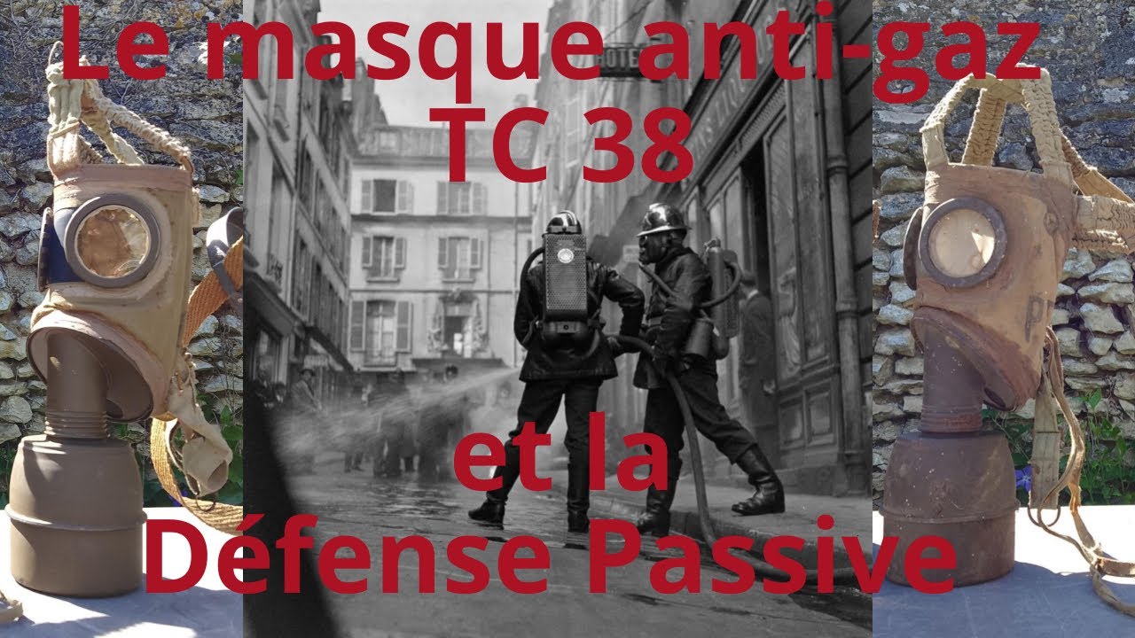 Masque anti-gaz TC 38 - Défense Passive