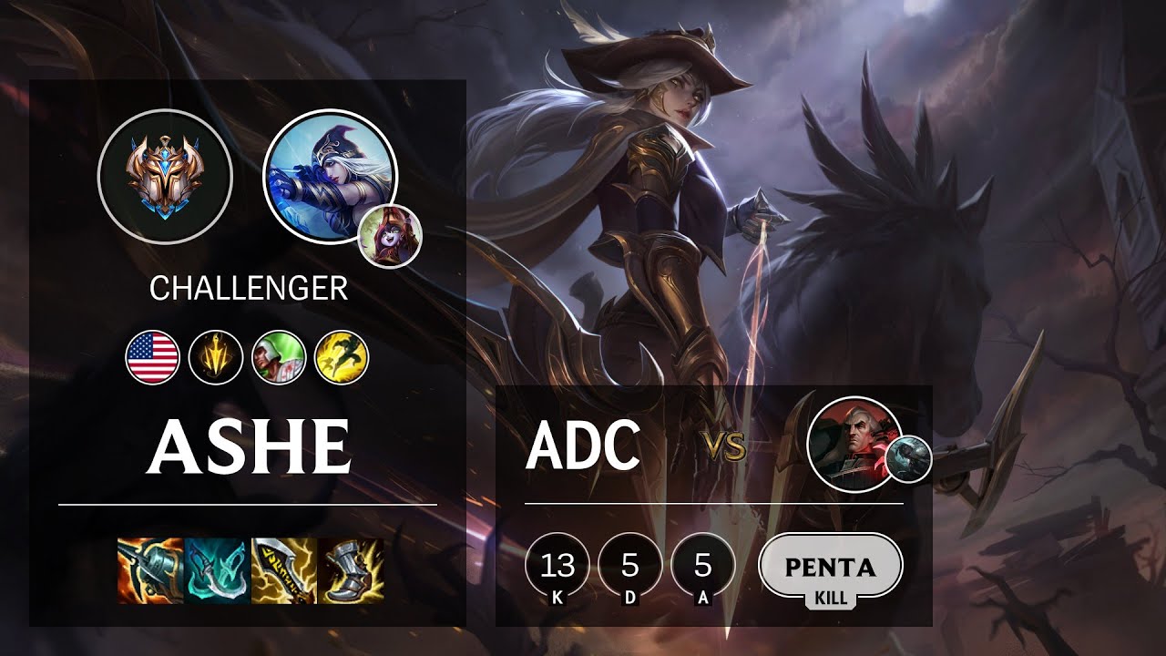 Ashe ADC vs Swain - NA Challenger Patch 11.11