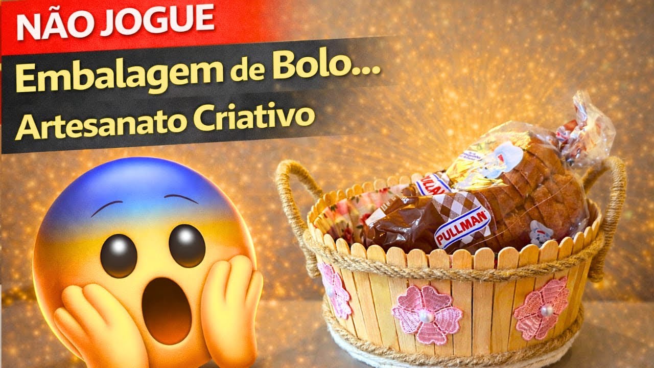 De embalagem de bolo nasce artesanato criativo 