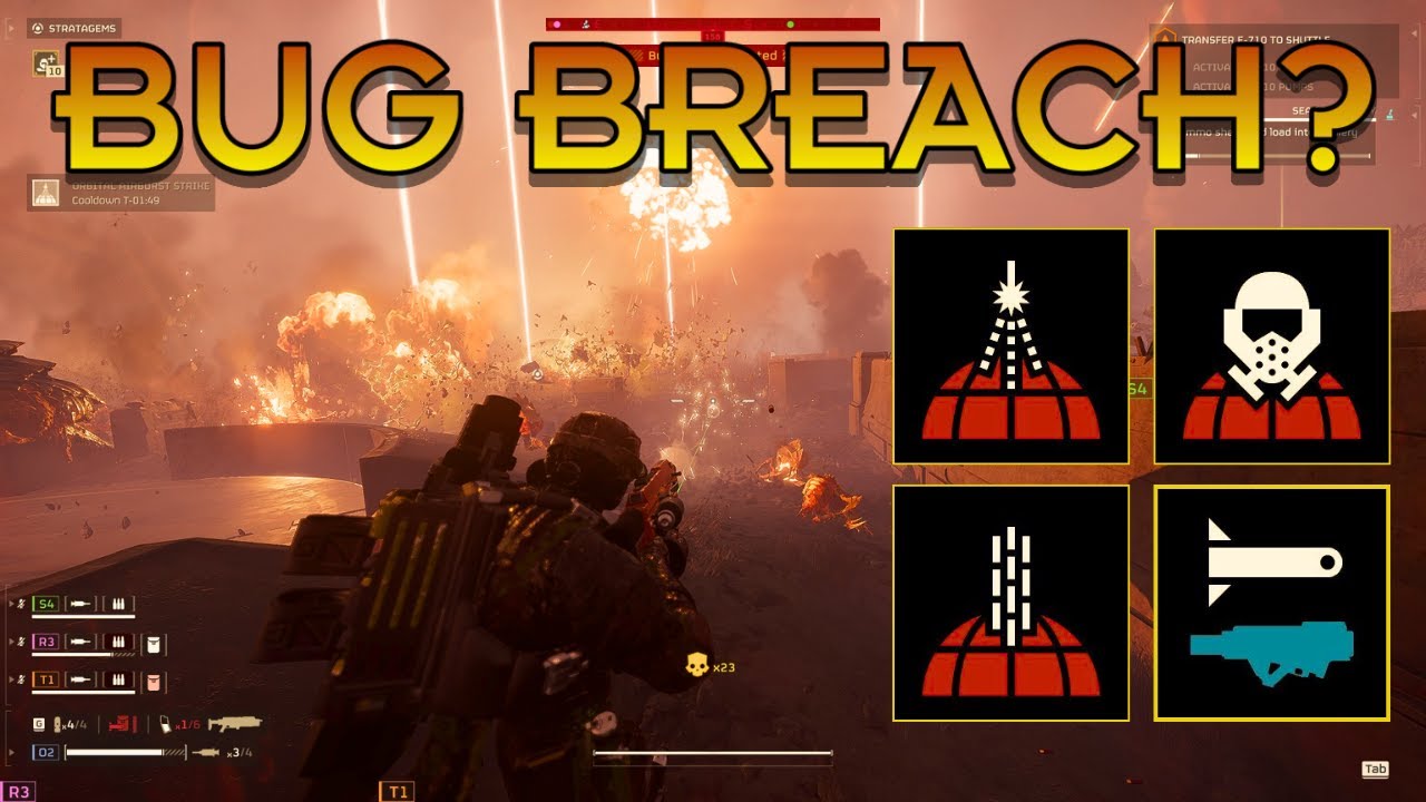Helldivers 2 - no bug breach is safe from me (Helldive Difficulty)