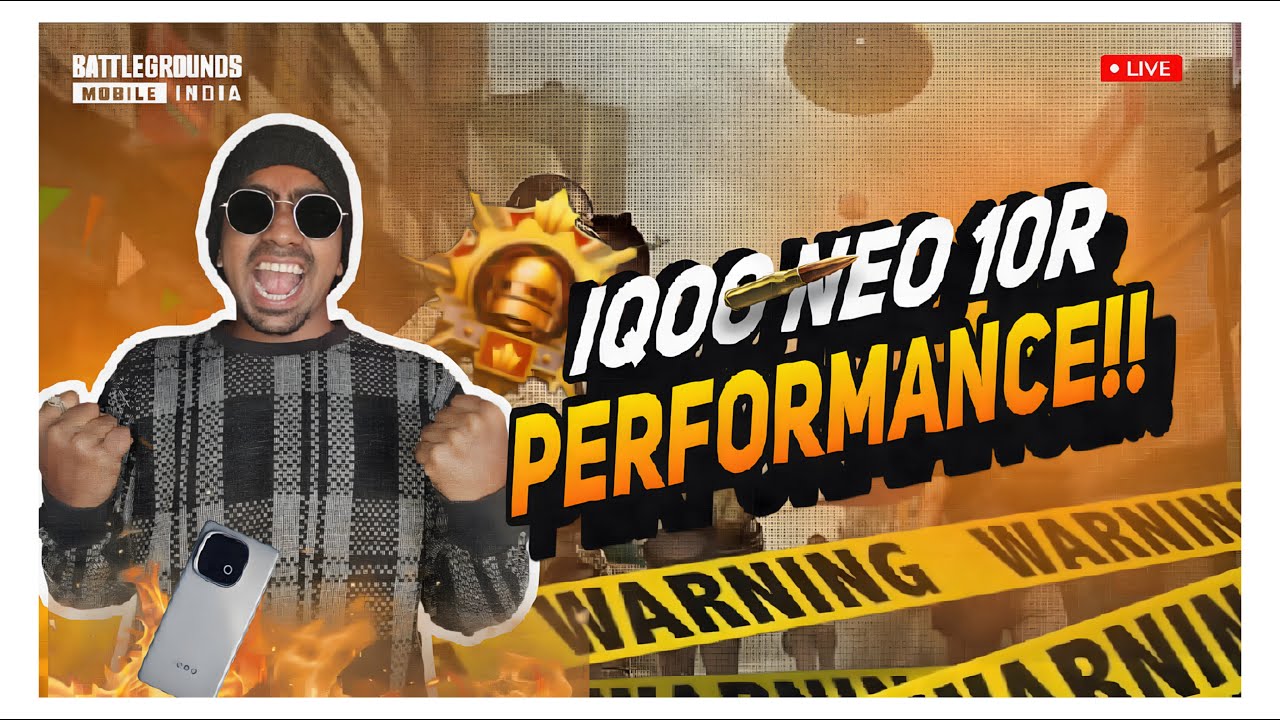 IQOO NEO 10R PERFORMENCE 120 FPS TEST AFTER 5 MONTHS WITH FACECAM🤗