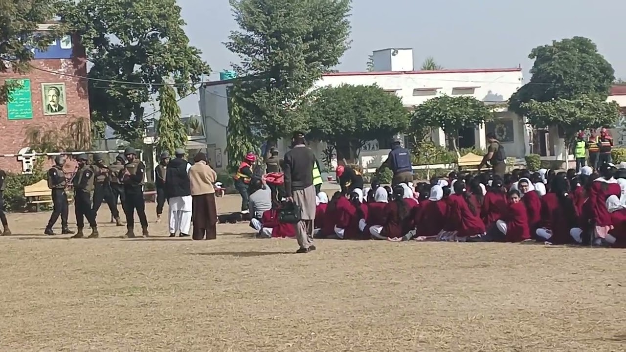 Mock exercise in COE Girls Sialkot lady Anderson school Sialkot