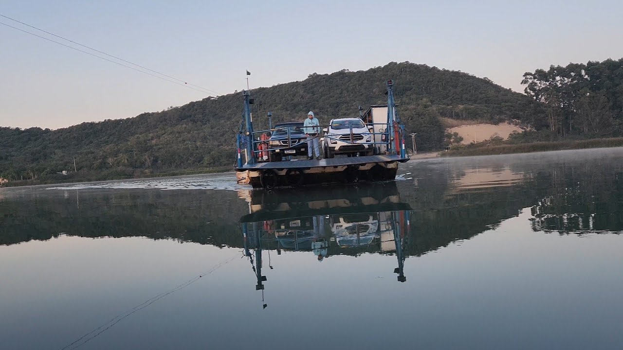 pontos de pesca no sul de Santa Catarina, parte 1. pescaria de robalo balsa rio Araranguá.