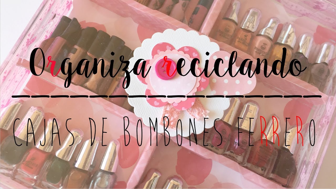♻ ORGANIZA RECICLANDO Cajas de Bombones FERRERO [Tres Tulipanes Rojos]