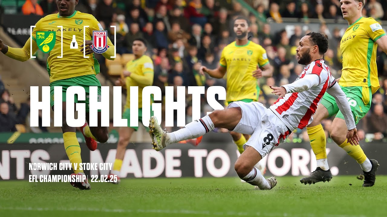 Baker's double not enough in East Anglia | Norwich City 4-2 Stoke City | Highlights