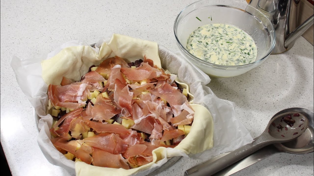 TORTA SALATA RADICCHIO | TORTA SALATA RICETTA | TORTA SALATA CON PASTA BRISE' | IDEE APERITIVO