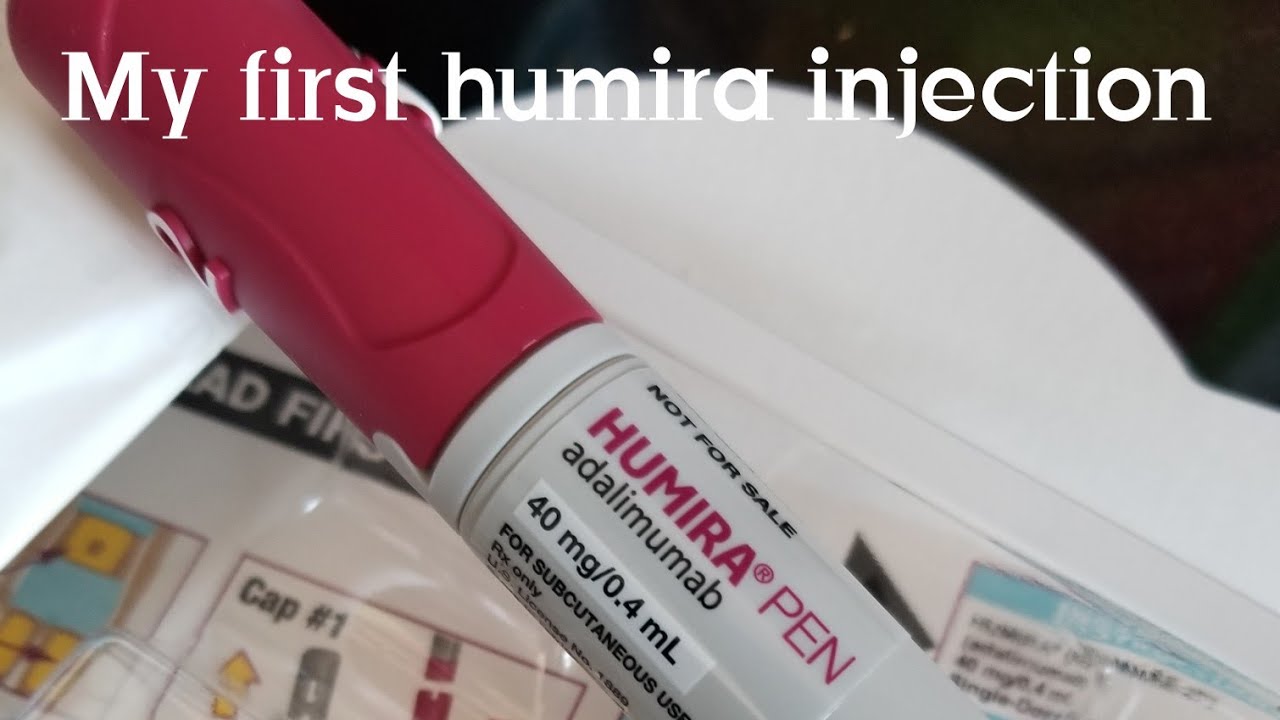 My first humira injection. injecting at home what to expect