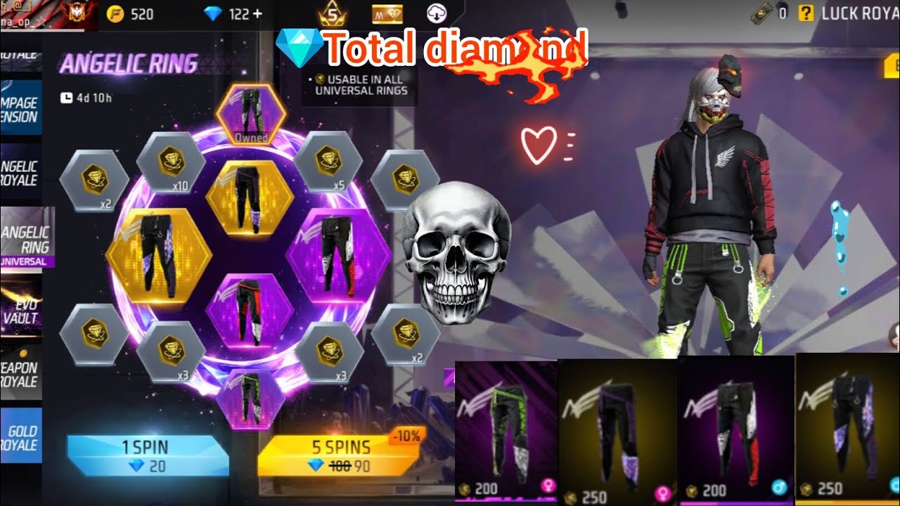Garena का सिस्टम हिला दिया! 🔥 2 Angelic Shirts in 1 Spin 😱