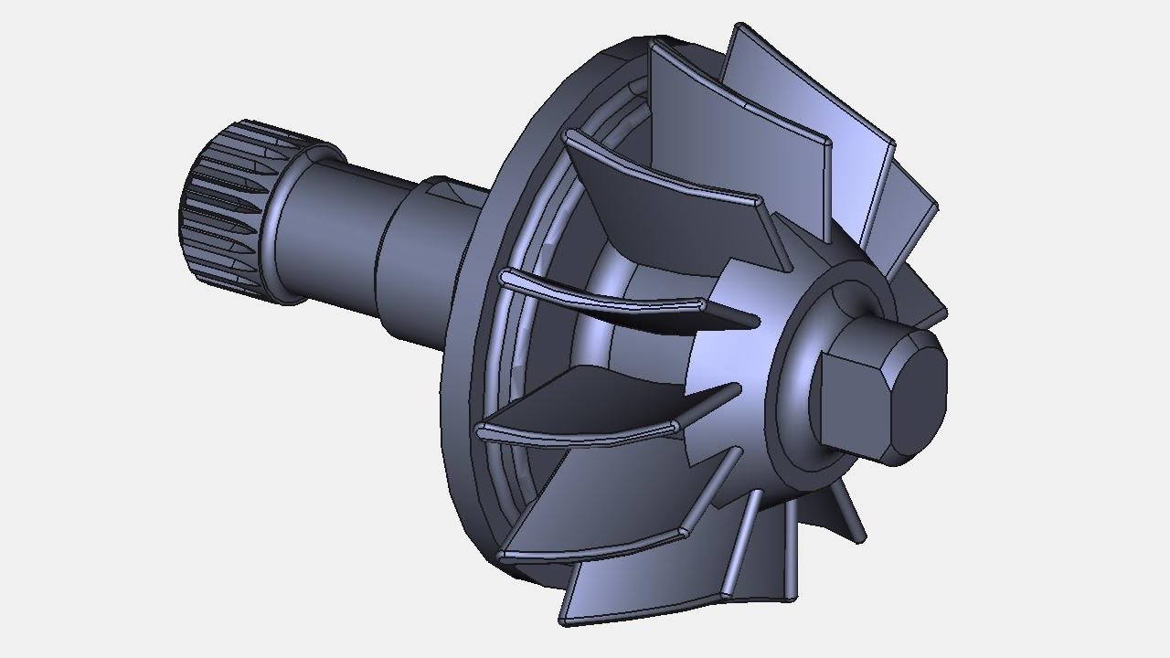 FreeCad 0.19 en Español - Turbina Hidráulica