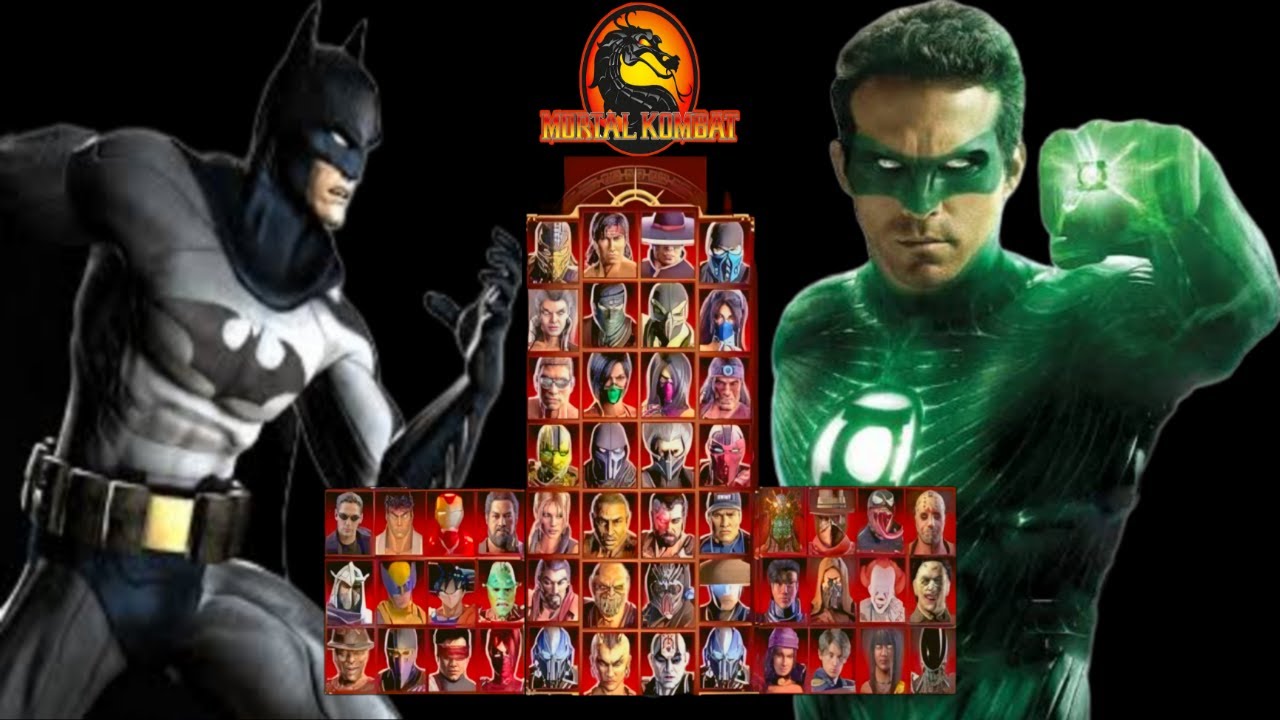 Mortal Kombat 9 - BATMAN & GREEN LATERN MOD - NEW Expert Tag Ladder Gameplay