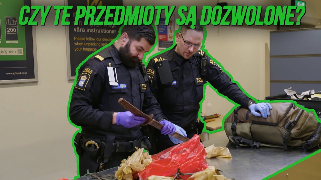 Przewoził ze sobą miecz, strzały i spory nóż! | Celnicy na straży Szwecji