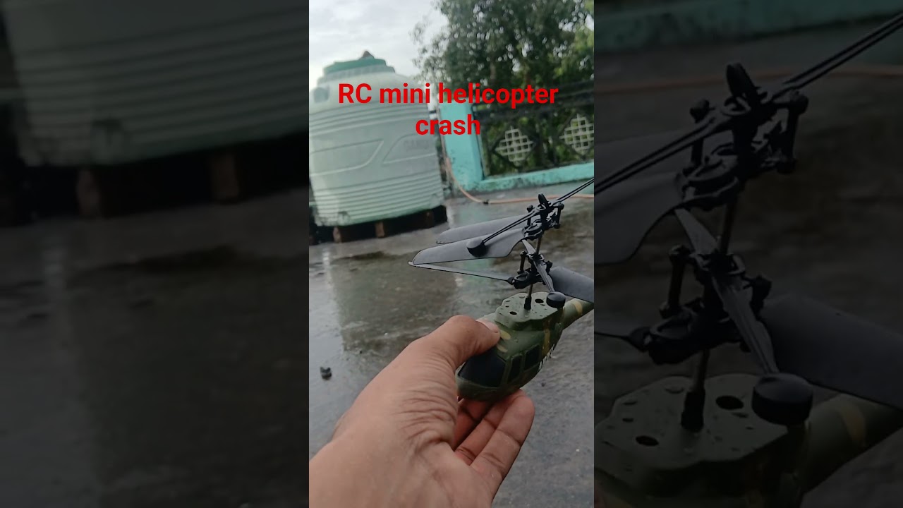 mini helicopter crash