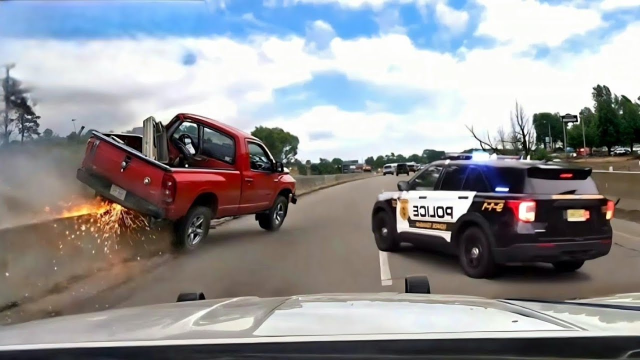 عندما يرفض المجرمين التوقف للشرطة!👮🏻‍♂️#3 مطاردات شرطة امريكا لن تصدقها 🔥