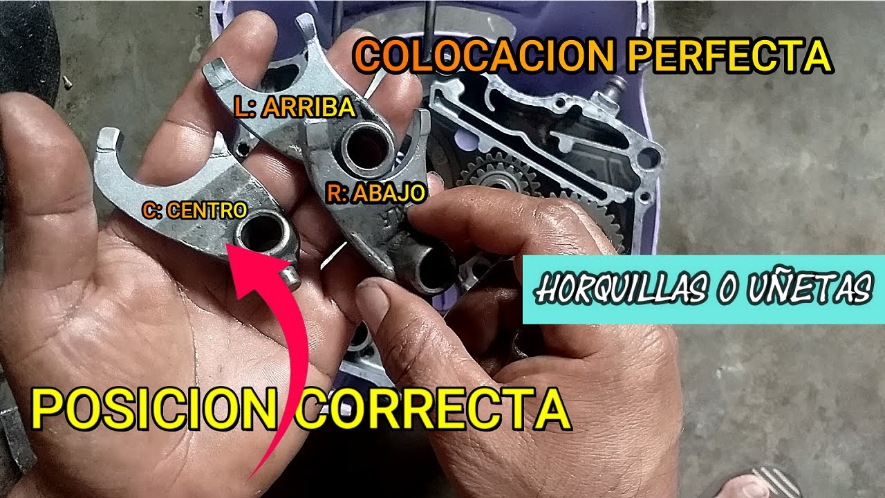 COLOCACION DE HORQUILLAS DE MOTOR 125, 150 CC