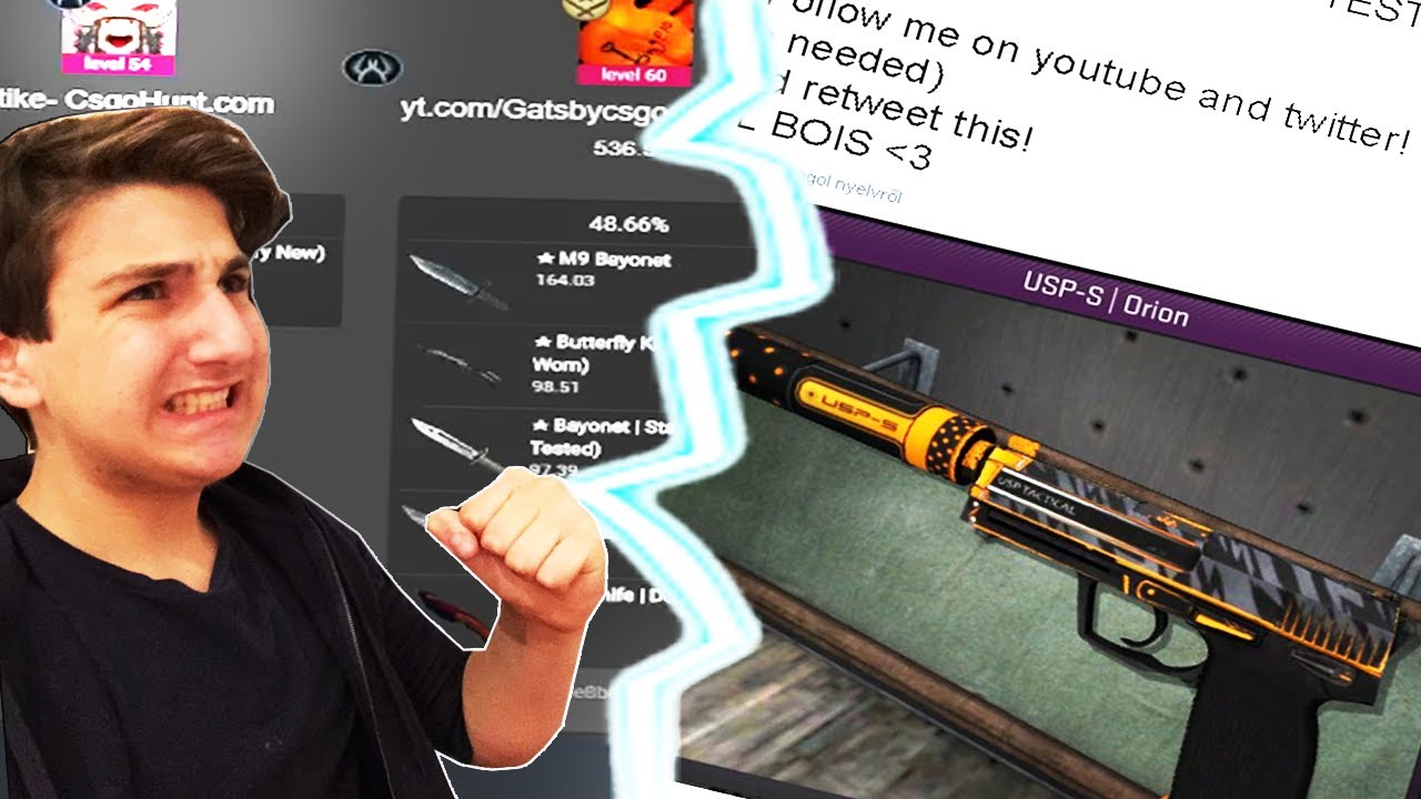 INSANE KARAMBIT FADE COINFLIP WIN! GAMBLING ADVENTURES 14! Usp orion giveaway!