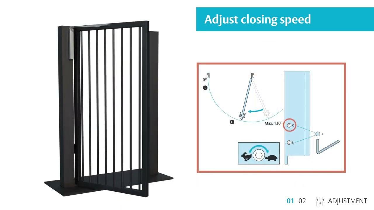 How to install the ASSA ABLOY DC630G Vertical Gate Closer