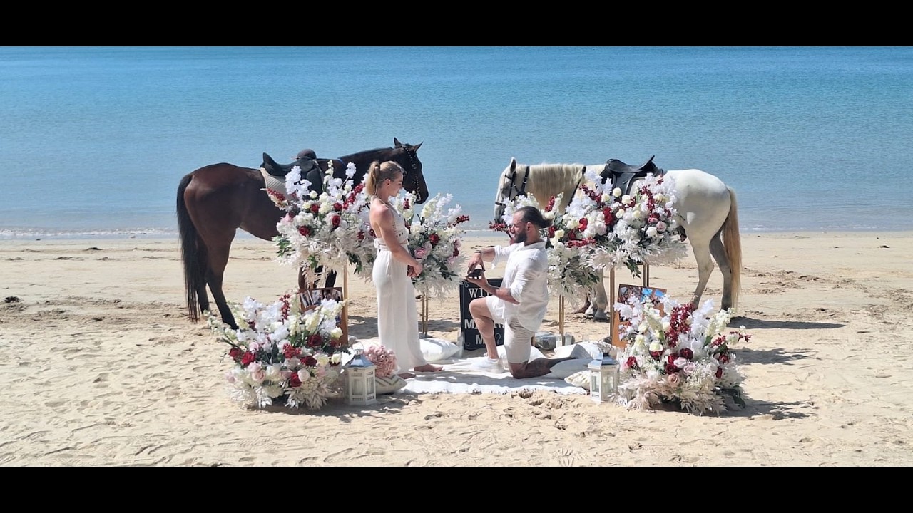 Horse Ridding with Marriage Proposal on the Beach in Phuket -  by BESPOKE EXPERIENCES
