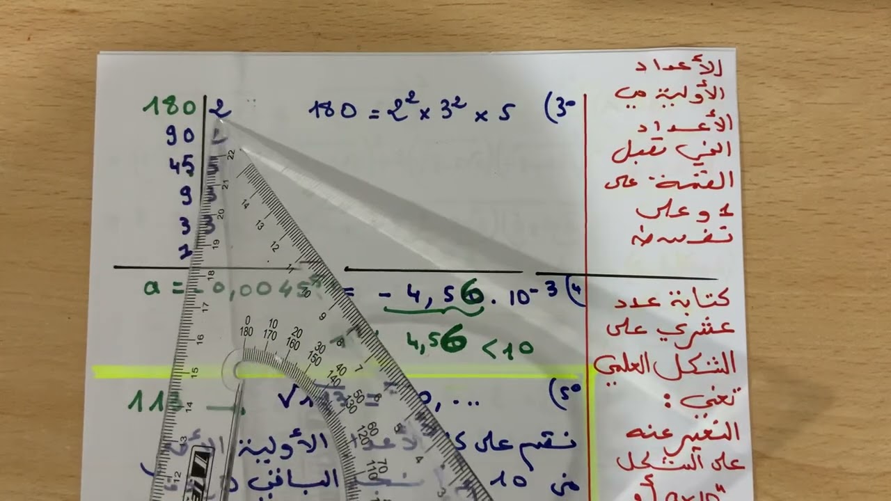 مراجعة  للفصل الأول السنة 1 ث  رقم 1