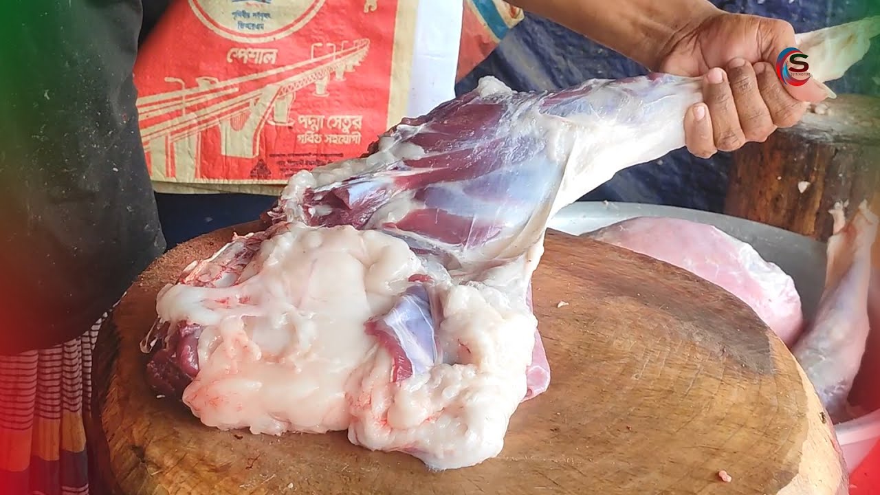 Excellent goat meat cutting | malibag meat market | mutton cutting live meat cutting Ep 2 |