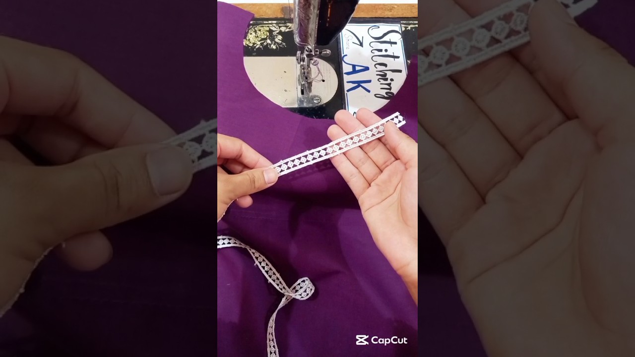 Neck Design With Joint Lace Using Sewing Tips And Tricks#shorts#shortsfeed#shortsviral#fashion