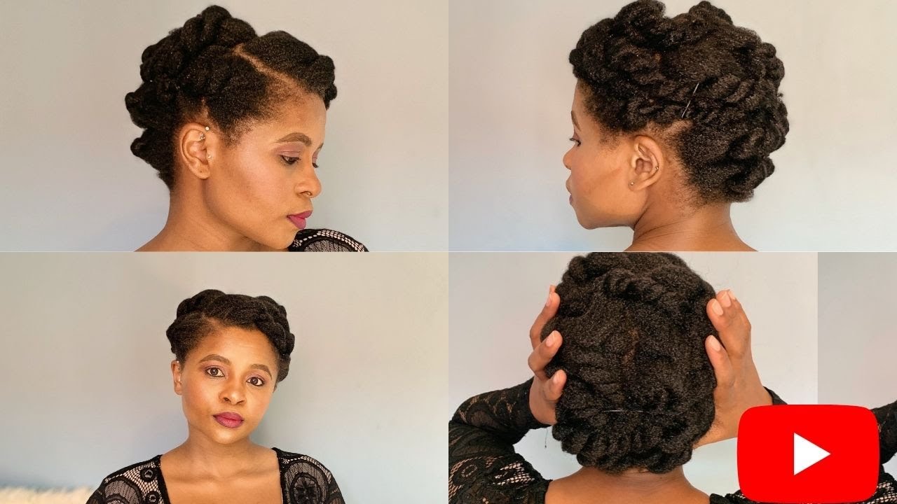 First Attempt In Doing The Twisted Updo Style | Natural Hair| Afro| 4c Hair | South African YouTuber