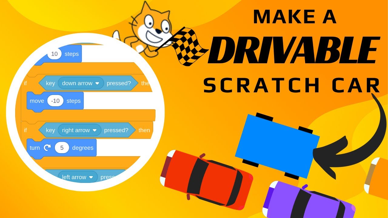 Make a RACE CAR in Scratch! | Beginner Scratch Tutorial