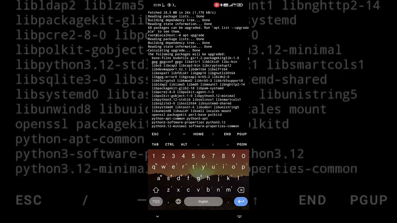 Ubuntu 22.04 installation in Android in mycase Lava Agni 3, without root.
