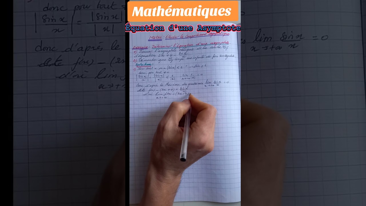 #maths #equation d'une asymptote 