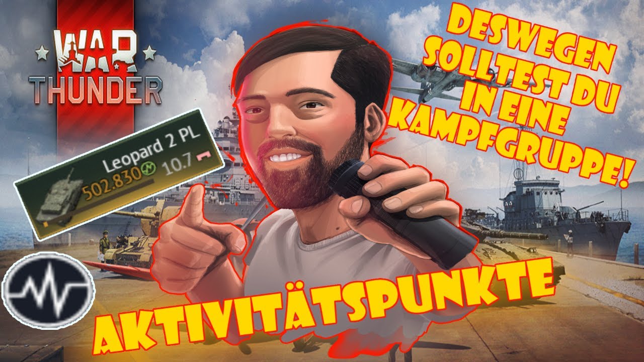 War Thunder Aktivitätspunkte - Kampfgruppen Punkte - Freie XP - Premium Fahrzeuge for free