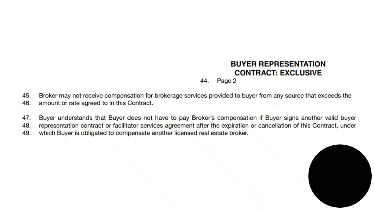 Buyer Representation Agreement