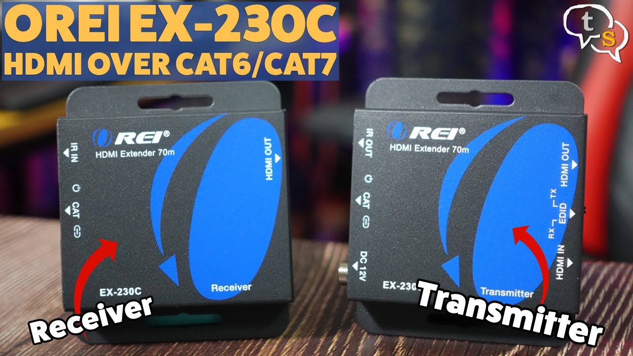 Удлинитель Orei 4K HDMI через CAT6 CAT7 | Подключите два телевизора к одной приставке