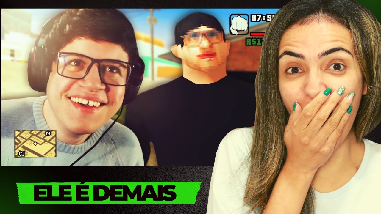 Games EduUu | VIREI UM NPC NESSE GTA SA BRASILEIRO | REACT