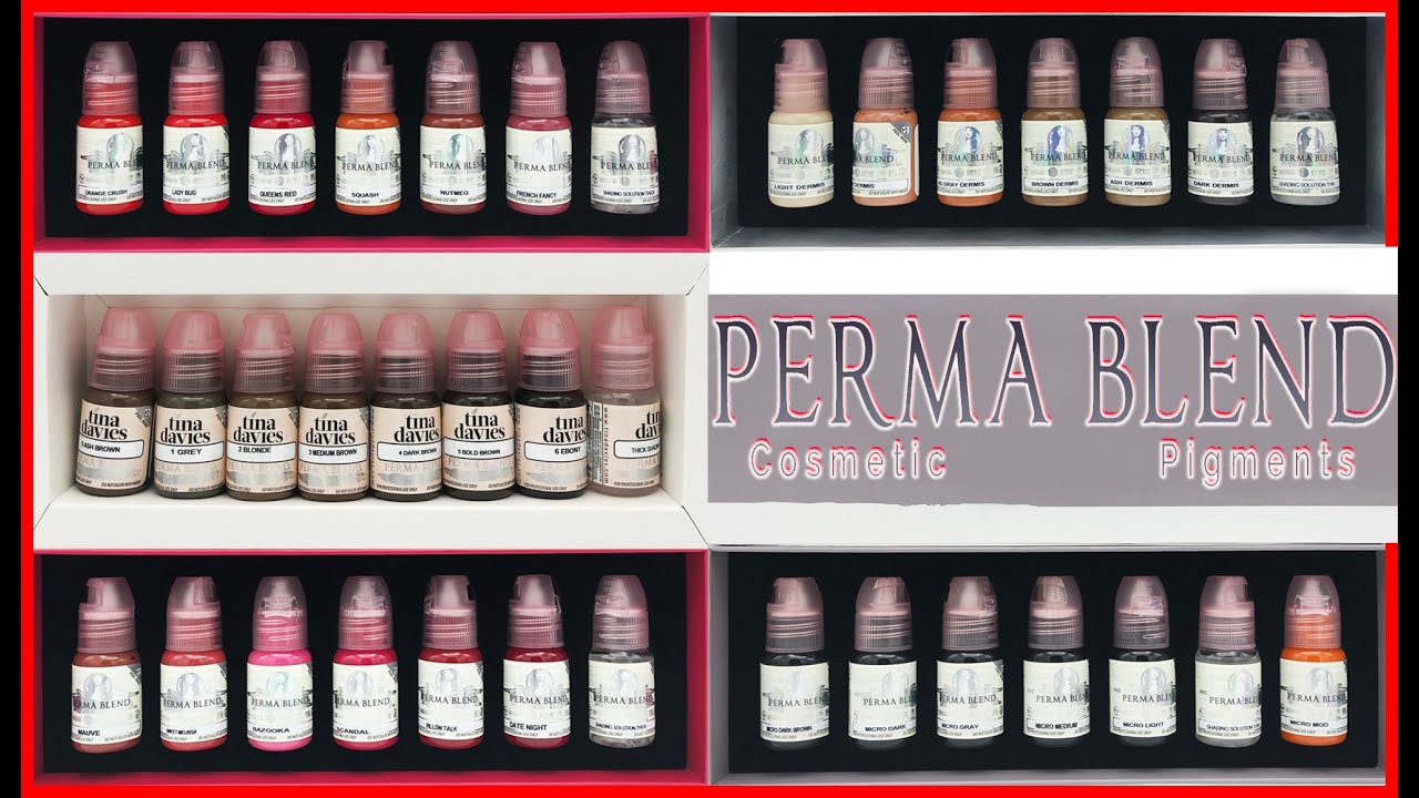 Tintas para MICROPIGMENTACION PERMABLEND | Pigmentos y Tina Davis | Robler Tattoo