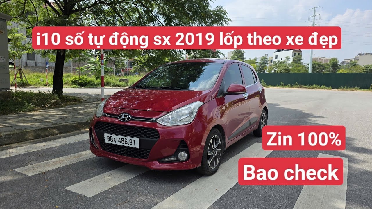 ✅️ i10 số tự động sx2019 lốp theo xe còn mới, tên tư nhân gia đình .#huyndai #sotudong #grandi10 