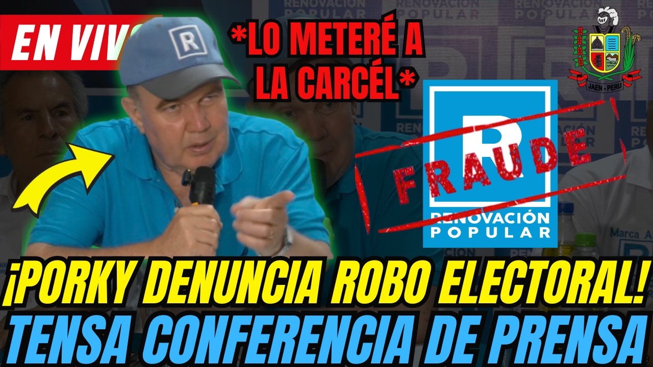 🚨 ¡PORKY NO SE CALLA NADA! | Rafael López Aliaga Conferencia de Prensa desde Jaén