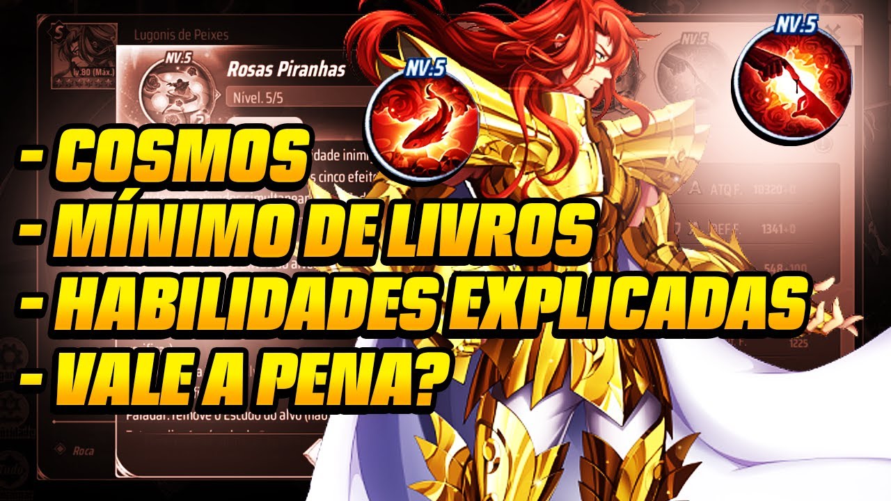 GUIA COMPLETO: LUGONIS DE PEIXES — MÍNIMO DE UP-SKILL, COSMOS E MAIS | Saint Seiya Awakening