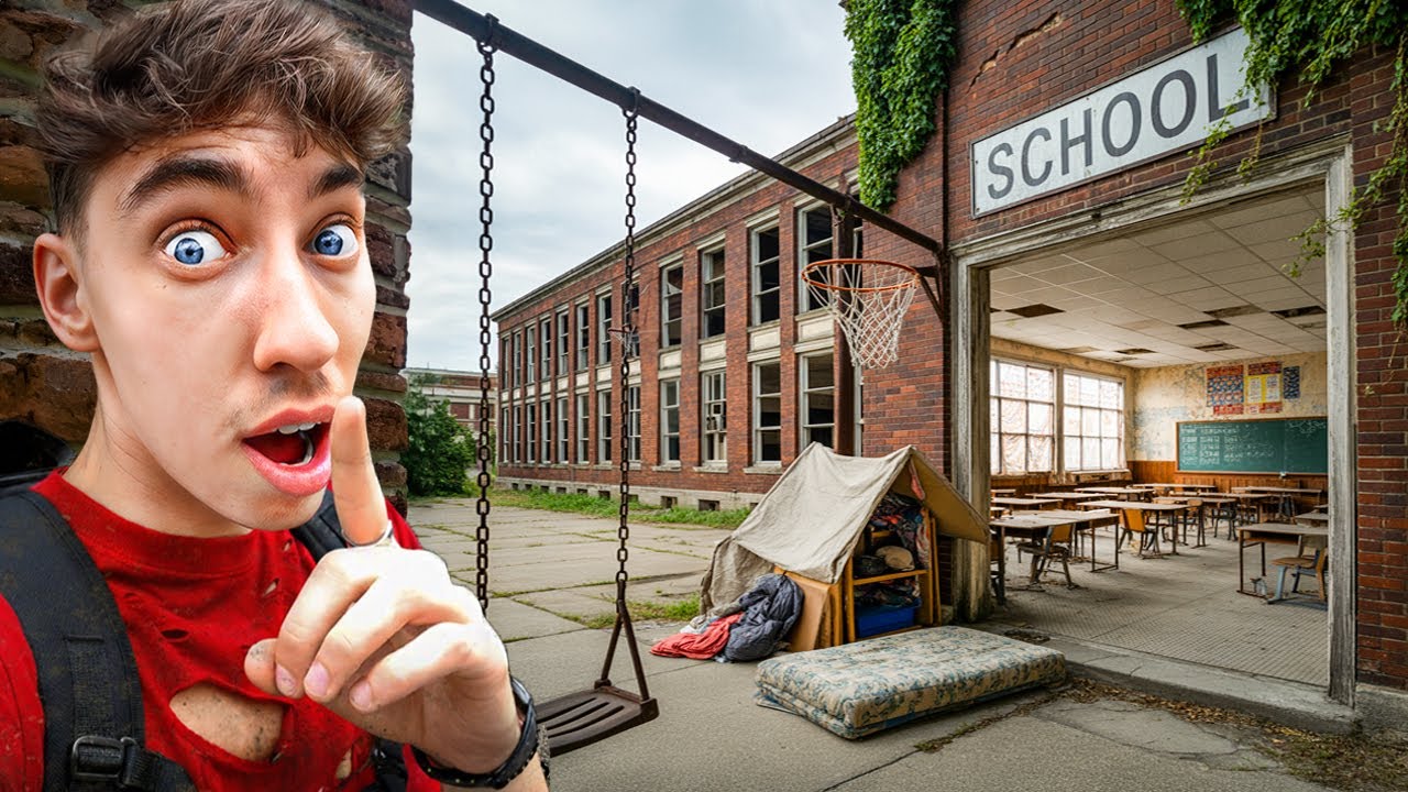 Ik Vond een Verlaten School waar Zwervers Wonen! 