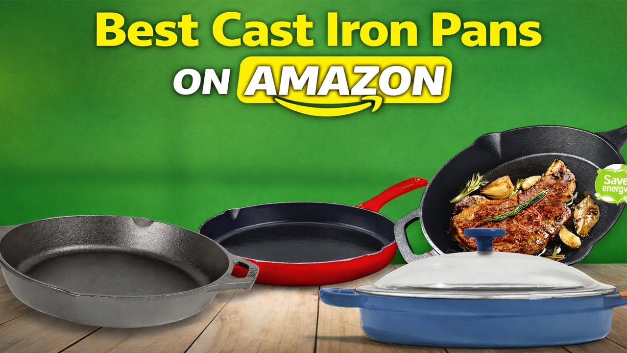 TOP 5 Best Cast Iron Pans ON AMAZON